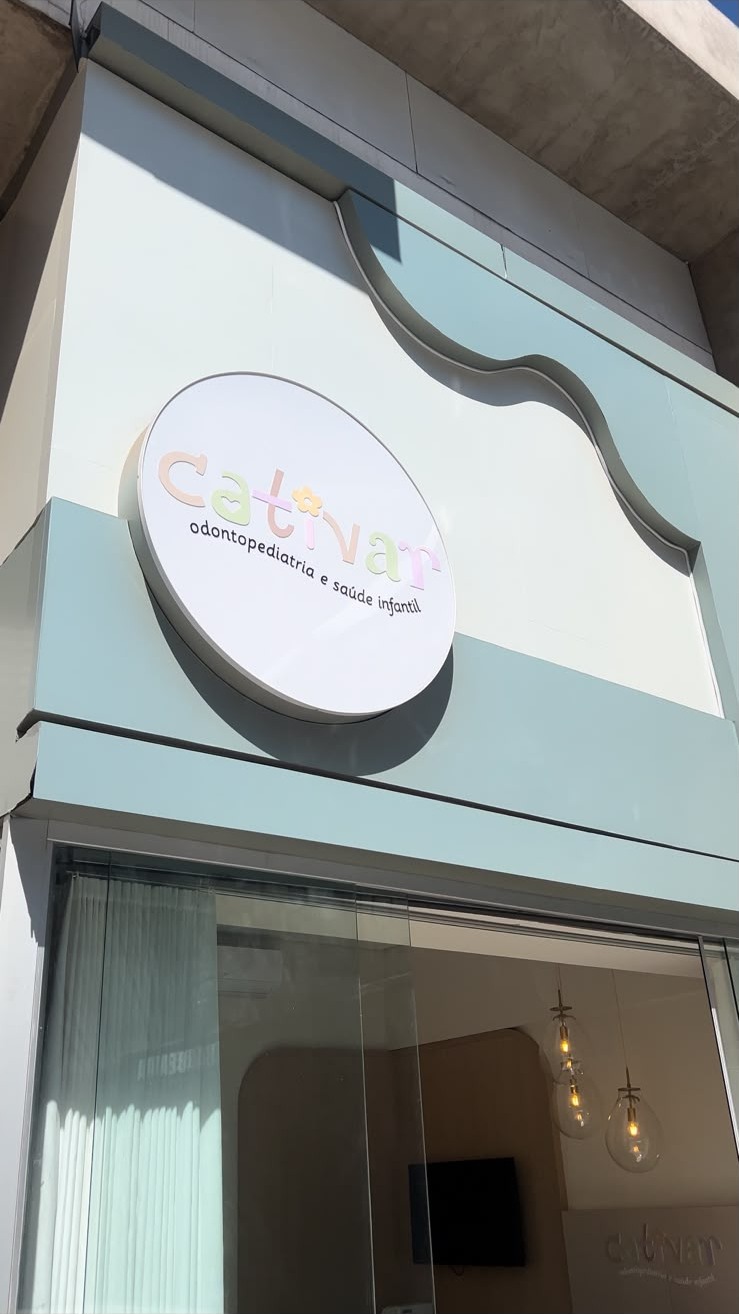Fachada da Clínica Cativar, no bairro Dona Clara